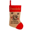Personalised Jumbo Burlap Stocking Best