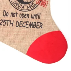 Personalised Jumbo Burlap Stocking Best