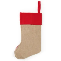 Personalised Jumbo Burlap Stocking Best