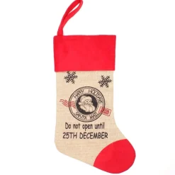 Personalised Jumbo Burlap Stocking Best