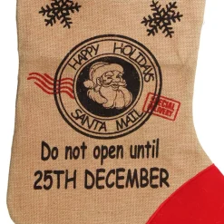 Personalised Jumbo Burlap Stocking Best