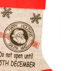 Personalised Jumbo Burlap Stocking Best