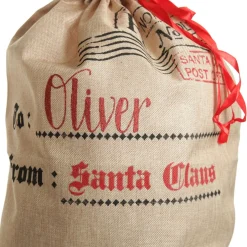 Personalised Jute Naughty or Nice Santa Sack Online