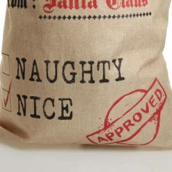 Personalised Jute Naughty or Nice Santa Sack Online