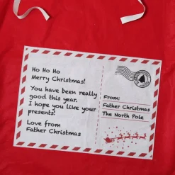 Personalised Letter from Santa Red Felt Jumbo Sack Store