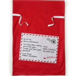 Personalised Letter from Santa Red Felt Jumbo Sack Store