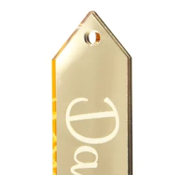 Personalised Mirror Acrylic Etched Name Tags - Set of 6 Best