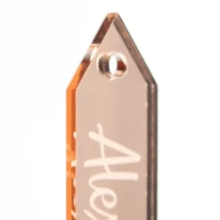 Personalised Mirror Acrylic Etched Name Tags - Set of 6 Best