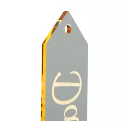 Personalised Mirror Acrylic Etched Name Tags - Set of 6 Best