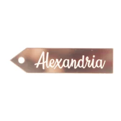 Personalised Mirror Acrylic Etched Name Tags - Set of 6 Best