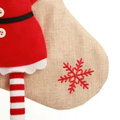 Personalised Mrs Claus Christmas Stocking with Dangly Legs Discount