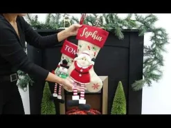 Personalised Mrs Claus Christmas Stocking with Dangly Legs Discount