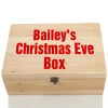 Personalised Natural Wooden Christmas Eve Keepsake Box New