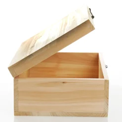 Personalised Natural Wooden Christmas Eve Keepsake Box New