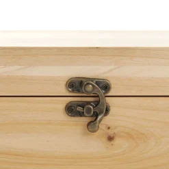 Personalised Natural Wooden Christmas Eve Keepsake Box New