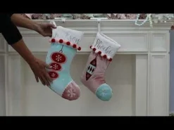 Personalised Peppermint Bauble Christmas Stocking Store