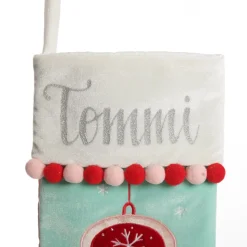 Personalised Peppermint Bauble Christmas Stocking Store