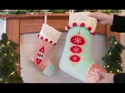 Personalised Peppermint Bauble Christmas Stocking Store