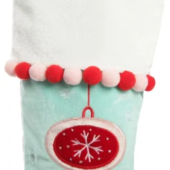 Personalised Peppermint Bauble Christmas Stocking Store