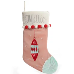 Personalised Peppermint Finial Christmas Stocking Fashion