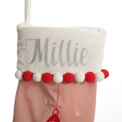 Personalised Peppermint Finial Christmas Stocking Fashion