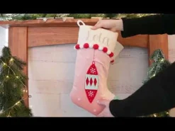 Personalised Peppermint Finial Christmas Stocking Fashion