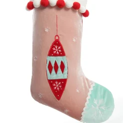 Personalised Peppermint Finial Christmas Stocking Fashion