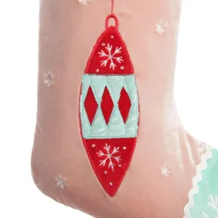Personalised Peppermint Finial Christmas Stocking Fashion