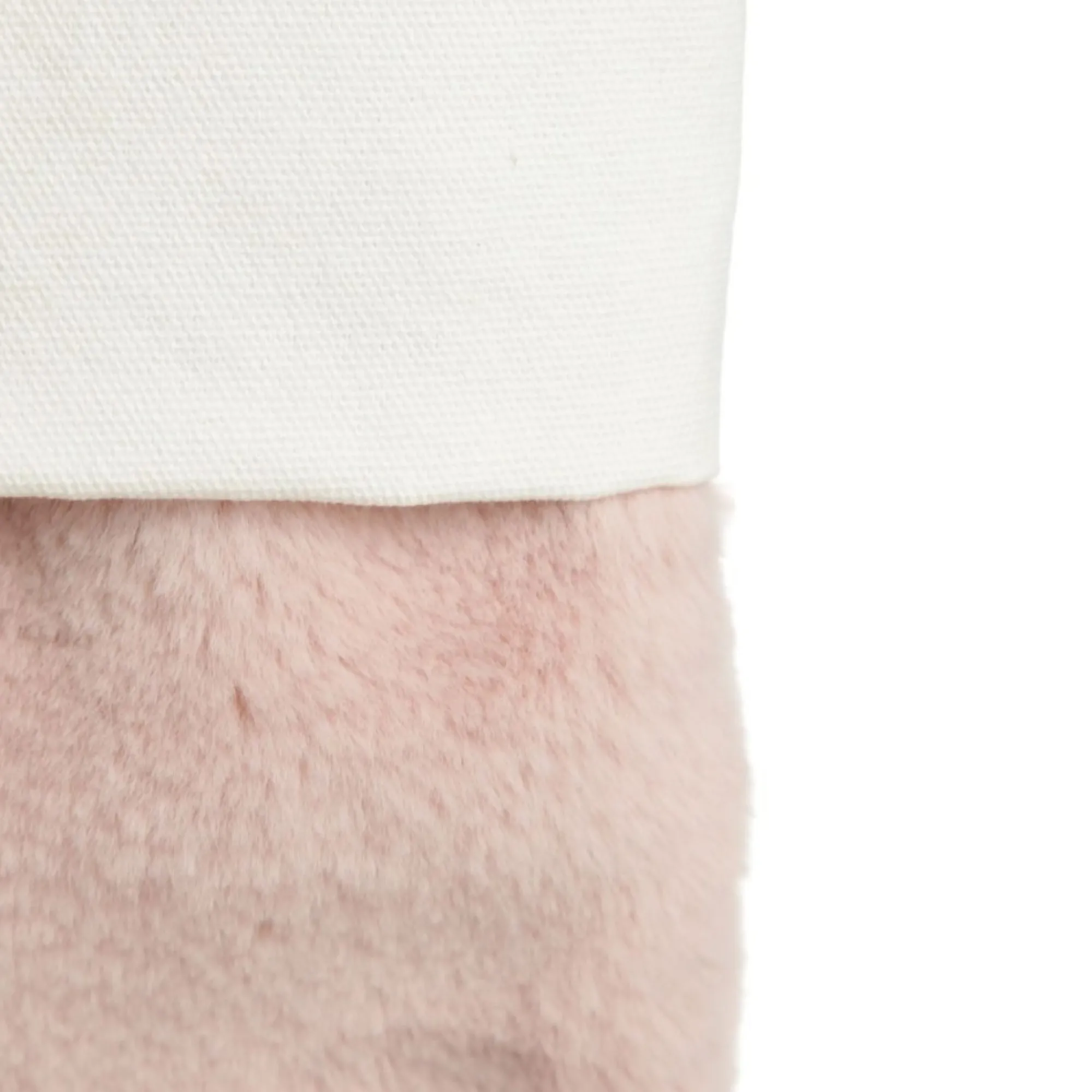 Personalised Pink Fur Christmas Stocking with Pom Poms Sale