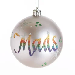 Personalised Pink Shatterproof Christmas Bauble Discount