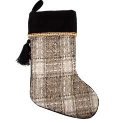 Personalised Plaid Christmas Stocking Cheap