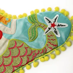 Personalised Pom Pom Beach Mermaid Christmas Stocking Fashion