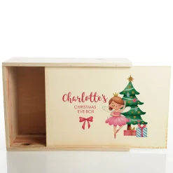 Personalised Printed Wooden Christmas Eve Box - Ballerina Cheap
