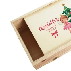 Personalised Printed Wooden Christmas Eve Box - Ballerina Cheap