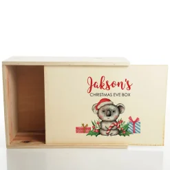 Personalised Printed Wooden Christmas Eve Box - Koala Online