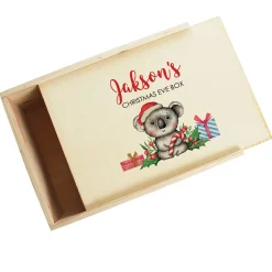 Personalised Printed Wooden Christmas Eve Box - Koala Online