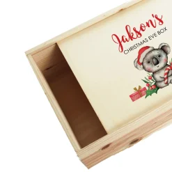 Personalised Printed Wooden Christmas Eve Box - Koala Online
