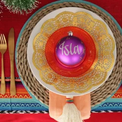 Personalised Purple Shatterproof Christmas Bauble New