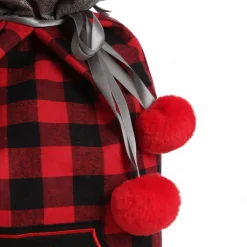 Personalised Red and Black Buffalo Check Christmas Santa Sack Flash Sale