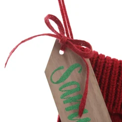 Personalised Red Cable Knit Christmas Stocking Flash Sale