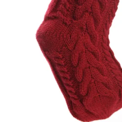 Personalised Red Cable Knit Christmas Stocking Flash Sale