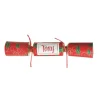 Personalised Red Swirling Holly Bon Bon - Single Shop