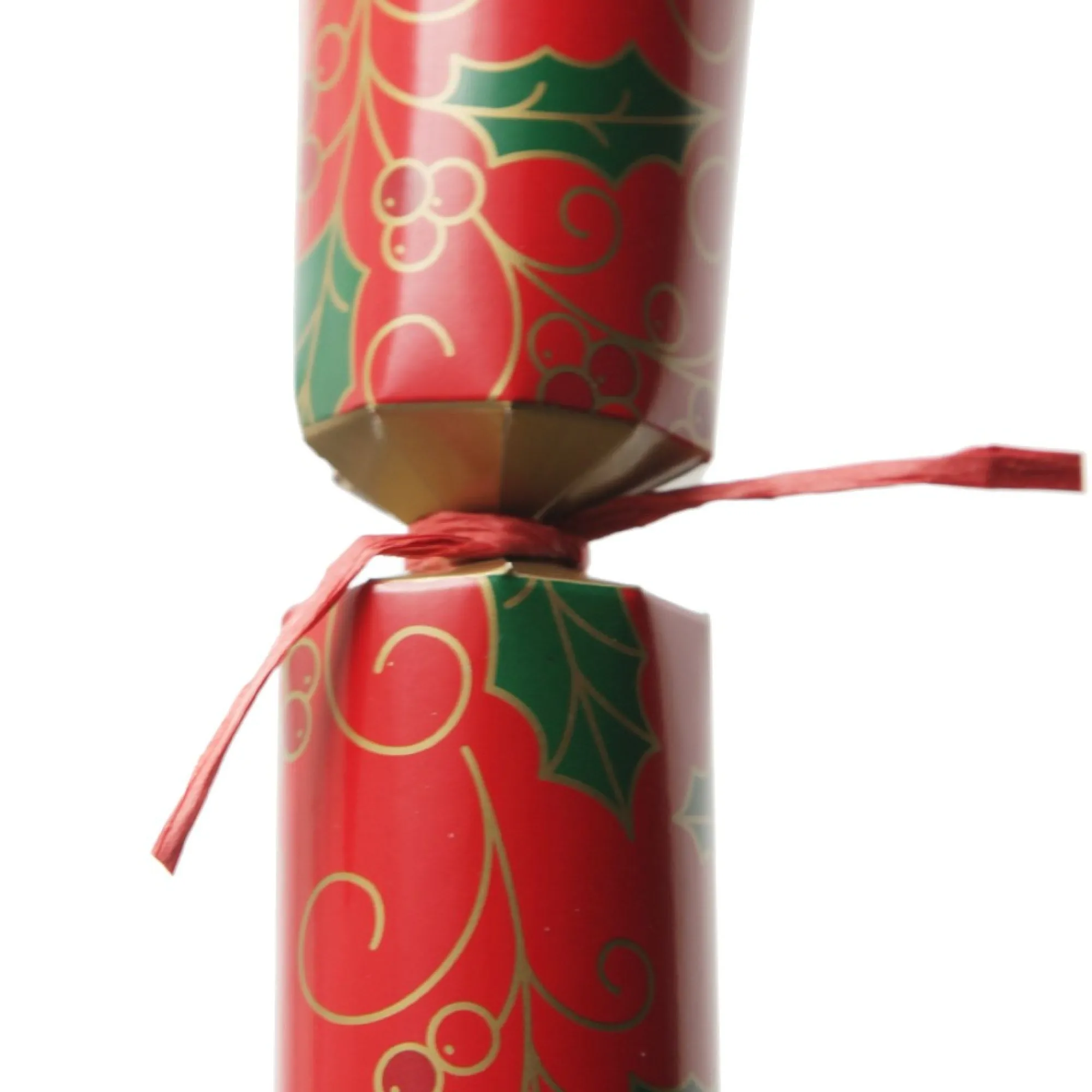 Personalised Red Swirling Holly Bon Bon - Single Shop
