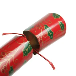 Personalised Red Swirling Holly Bon Bon - Single Shop