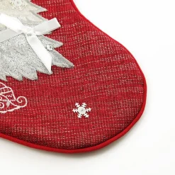 Personalised Red Tree Christmas Stocking Cheap