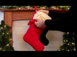 Personalised Red Velvet Christmas Stocking Outlet