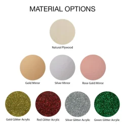 Personalised Red Velvet Quilted Christmas Stocking with Laser Cut Name Hot