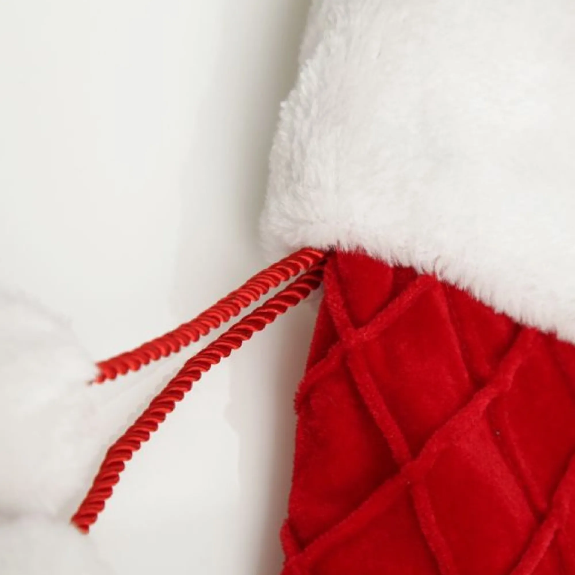 Personalised Red Velvet Quilted Christmas Stocking with Laser Cut Name Hot