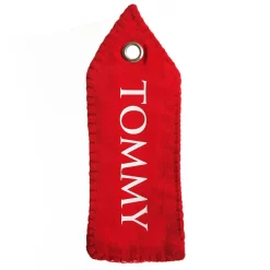 Personalised Red Velvet Santa Sack Tag Clearance