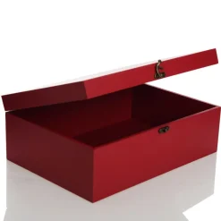 Personalised Red Wooden Christmas Eve Keepsake Box Clearance